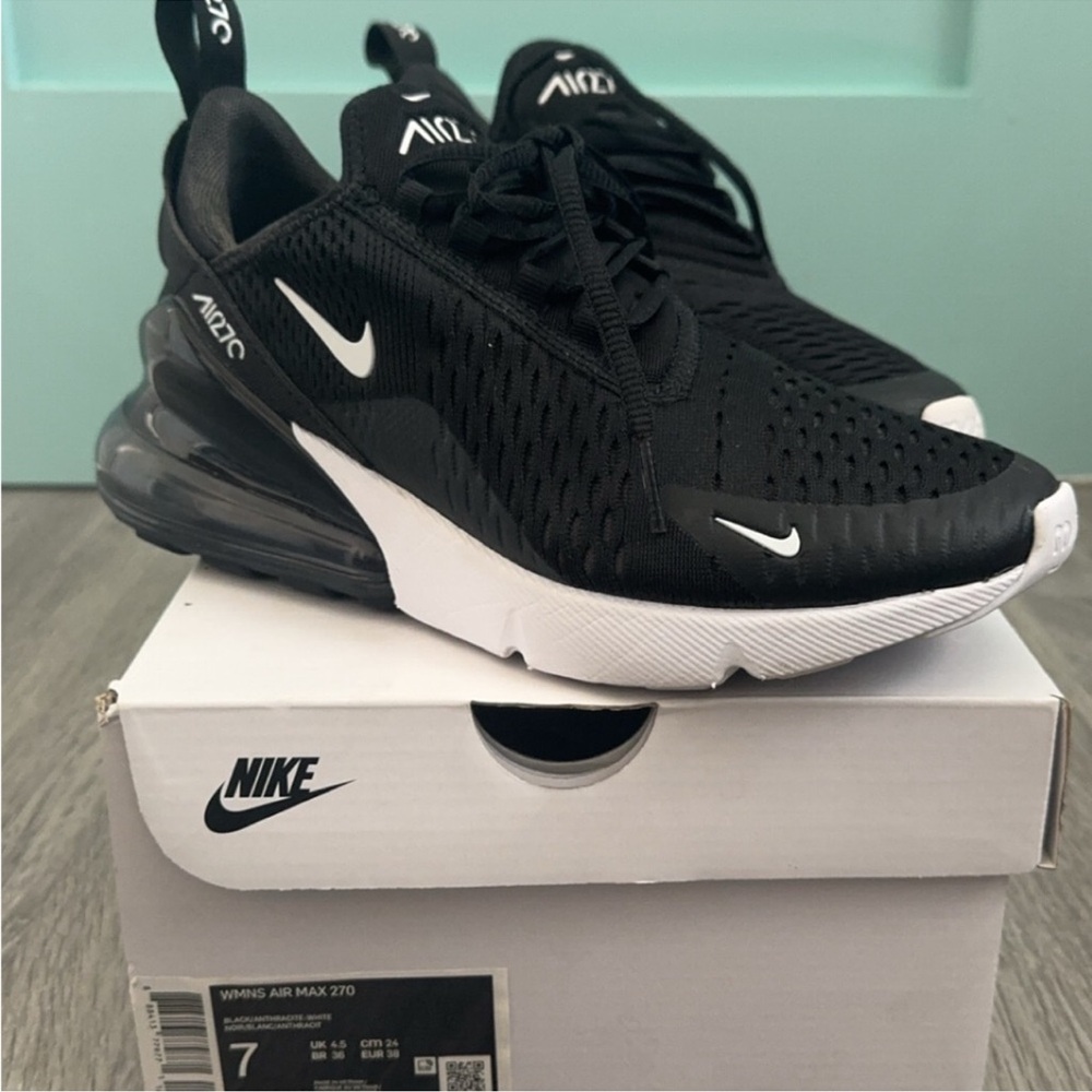 Nike Air Max 270 Black and White Sneakers
